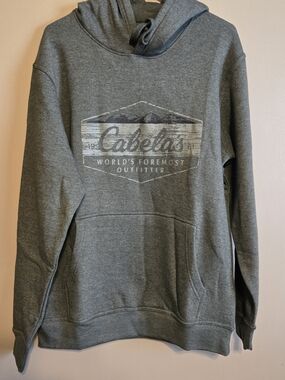 Cabela's Gray Logo Pullover Hoodie